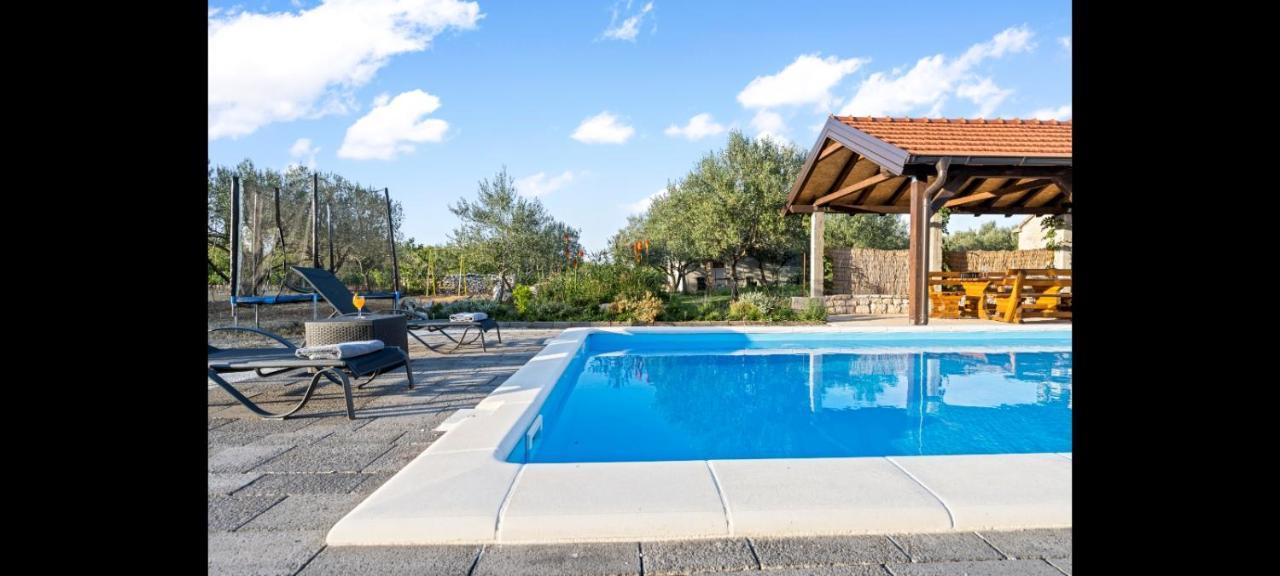 Olive Tree House With Jacuzzi, Wifi And 40M2 Pool Villa Siritovci Luaran gambar