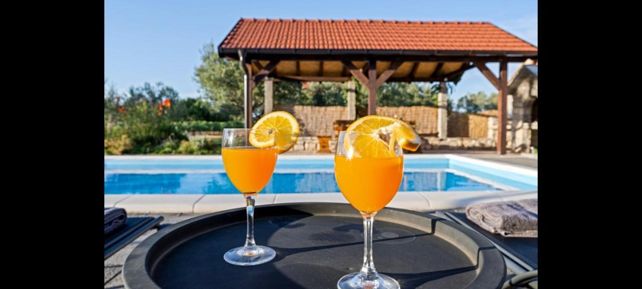 Olive Tree House With Jacuzzi, Wifi And 40M2 Pool Villa Siritovci Luaran gambar